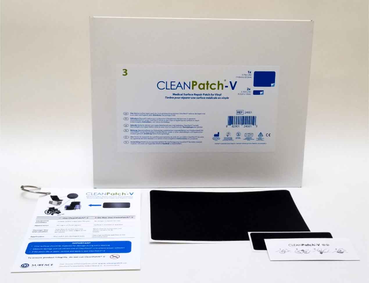 CleanPatch-V Starter Kit,  2 Small, 1 Large + & implementation kit