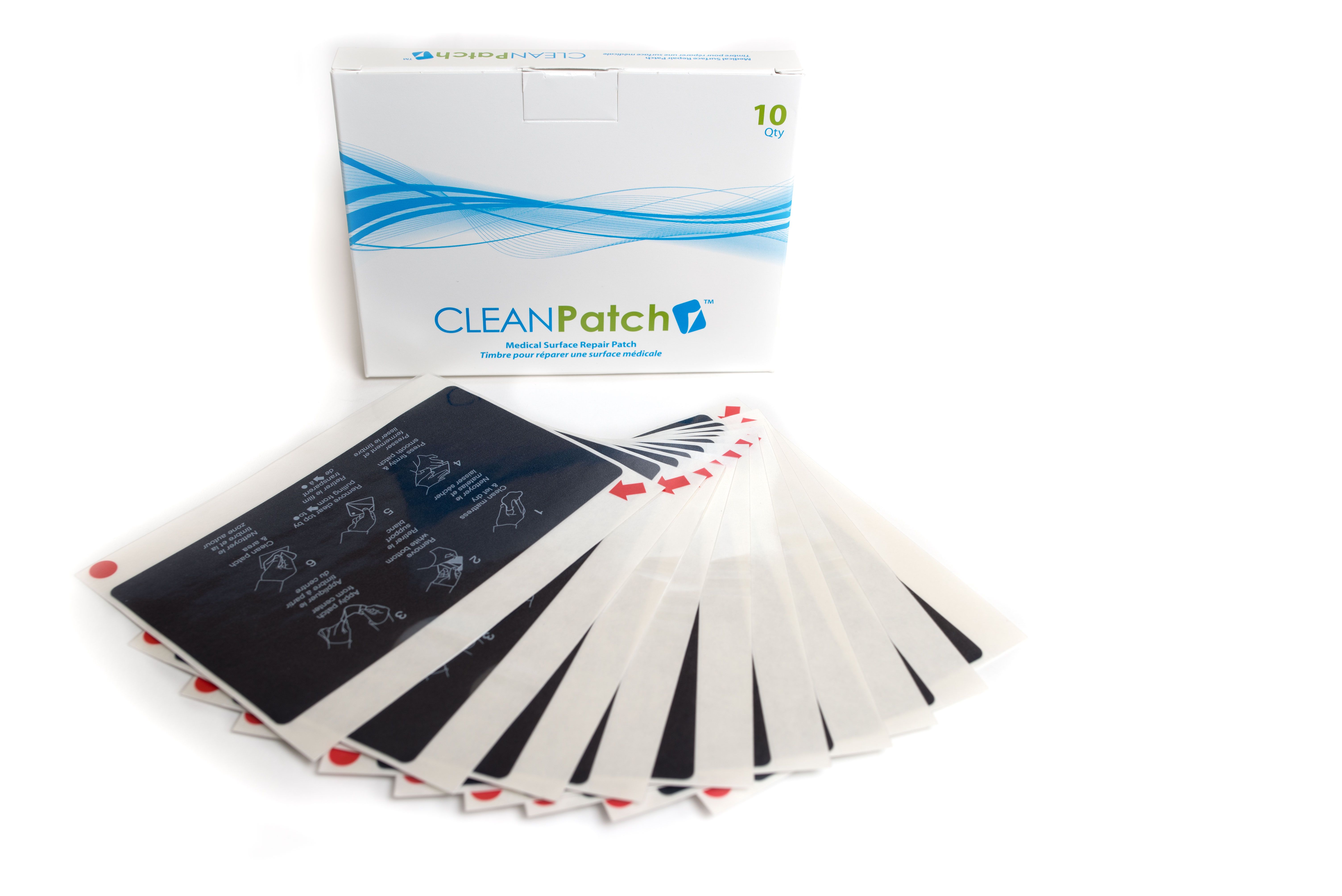 CleanPatch Large 3.5"x 6" rectangle (8.9*15.3 cm), 10/box